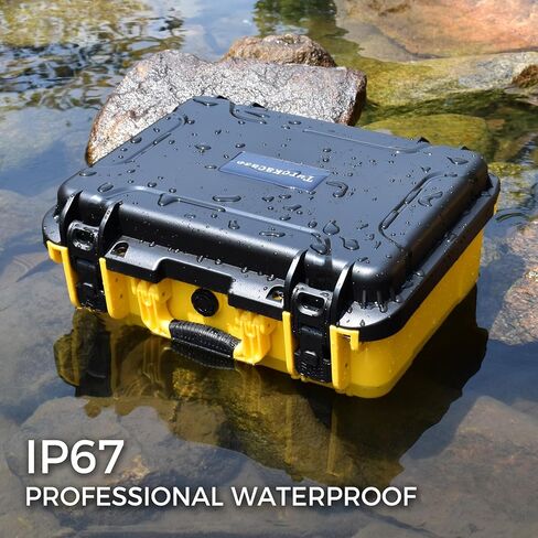 حافظة ضاغط الهواء لمنفاخ الإطارات DEWALT 20V MAX DCC020IB - حقيبة حمل صلبة للتخزين الصلب لمضخة الهواء مقاومة للماء والغبار والصدمات لأدوات DEWALT، البطارية - الحقيبة فقط in Kuwait