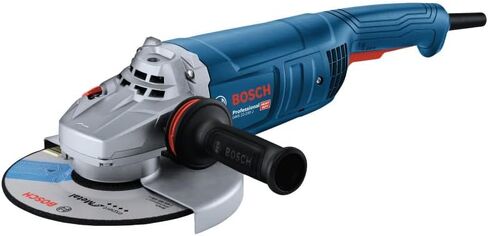 BOSCH GWS22-230J 9 "طاحونة زاوية، محرك 15 أمبير، 6500 دورة في الدقيقة للطحن الثقيل، مقبض مضاد للاهتزاز، طاحونة زاوية كبيرة لتشغيل المعادن (Inc: واقي القطع، واقي الطحن، والمقبض) in Kuwait