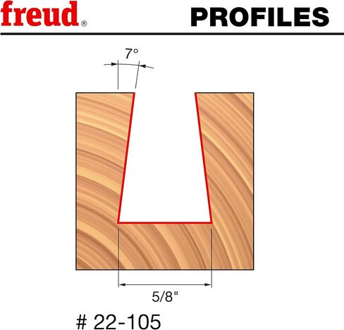 فرويد 22-105: 5/8 بوصة (قطر) لقمة متوافقة مع ساق 1/4 بوصة، الطول الإجمالي 2-1/8 بوصة in Kuwait