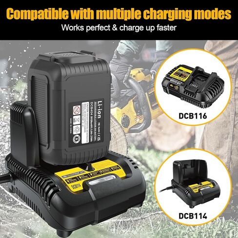 40V 5.0Ah Lithium Ion Battery Replacement for Dewalt 40V Battery DCB404 DCB406 DCB407 Lithium Ion Premium Battery Compatible with Dewalt All 36V 40V Tools in Saudi Arabia