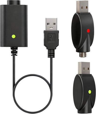 3 قطع كابل شحن USB لأقلام اللحام اللاسلكية المتوافقة، سلك شاحن بديل بمؤشر LED مع تصميم شحن واقٍ، أسود in Kuwait