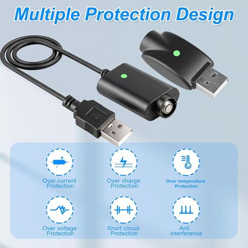 3 قطع كابل شحن USB لأقلام اللحام اللاسلكية المتوافقة، سلك شاحن بديل بمؤشر LED مع تصميم شحن واقٍ، أسود in Kuwait