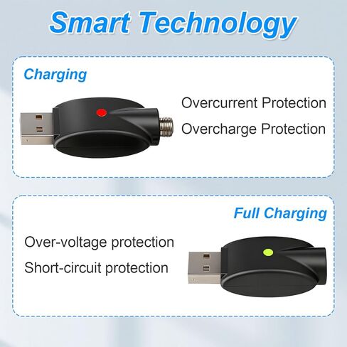 3 قطع كابل شحن USB لأقلام اللحام اللاسلكية المتوافقة، سلك شاحن بديل بمؤشر LED مع تصميم شحن واقٍ، أسود in Kuwait