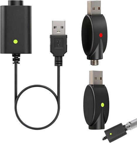 3 قطع كابل شحن USB لأقلام اللحام اللاسلكية المتوافقة، سلك شاحن بديل بمؤشر LED مع تصميم شحن واقٍ، أسود in Kuwait