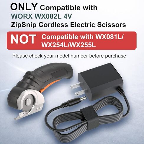 شاحن قاطع صندوق كرتون 6 فولت متوافق مع Worx ZipSnip WX082L 4 فولت ZipSnip مقص كهربائي لاسلكي سلك إمداد الطاقة in Kuwait