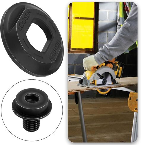 1Pc Circular Saw Outer Flange Blade Clamp with Bolt Circular Saw Blade Mounting Kit N621119 648697-00 Compatible with DeWalt DCS391 DCS367 DCS565 Black in Kuwait