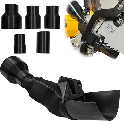 محول تجميع الغبار منشار ميتري لـ DeWalt DWS779 وDWS780، موصل خرطوم مكنسة 5 في 1، ترقية محسنة لجمع الغبار، يناسب ملحقات منشار ميتري المنزلق مقاس 12 بوصة in Kuwait