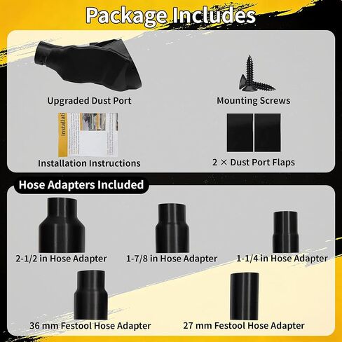 محول تجميع الغبار منشار ميتري لـ DeWalt DWS779 وDWS780، موصل خرطوم مكنسة 5 في 1، ترقية محسنة لجمع الغبار، يناسب ملحقات منشار ميتري المنزلق مقاس 12 بوصة in Kuwait