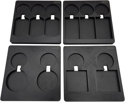 Keychain Jig 4-Pack for xTool F1 / F1 Lite / F2 - تركيبات محاذاة سلسلة المفاتيح الخشبية للنقش بالليزر - الفراغات المربعة والمستديرة والبيضاوية والمستطيلة in Kuwait