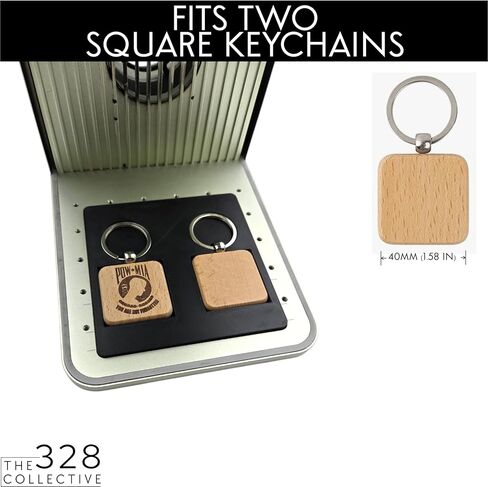 Keychain Jig 4-Pack for xTool F1 / F1 Lite / F2 - تركيبات محاذاة سلسلة المفاتيح الخشبية للنقش بالليزر - الفراغات المربعة والمستديرة والبيضاوية والمستطيلة in Kuwait