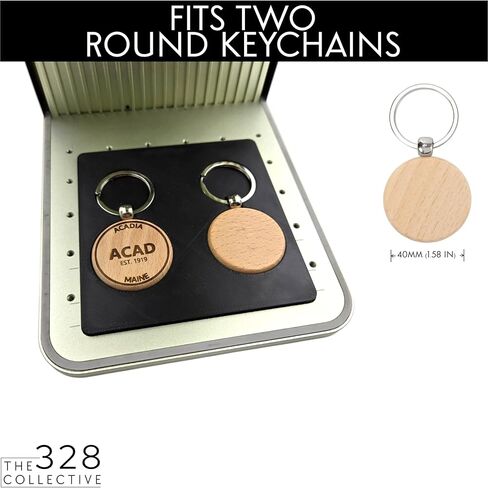 Keychain Jig 4-Pack for xTool F1 / F1 Lite / F2 - تركيبات محاذاة سلسلة المفاتيح الخشبية للنقش بالليزر - الفراغات المربعة والمستديرة والبيضاوية والمستطيلة in Kuwait