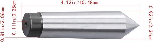 findmall MT3 Dead Center 60 Degree Hardened Tool Steel Lathe Center for Accuracy Machining, Milling and Drilling in Kuwait