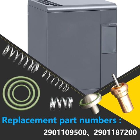 طقم صمامات ترموستات 2901109500 2901187200 متوافق مع ضاغط الهواء أطلس كوبكو GX7 - طقم صيانة وإصلاح صمام التحكم في درجة الحرارة in Kuwait