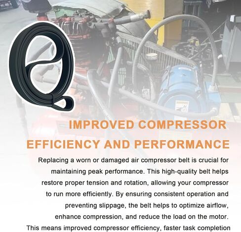 قطعتان من حزام ضاغط الهواء C-BT-224 متوافق مع Se ars Craftsman 919184260، 919184160، 919157260 وDe Vilbiss RA5E60VAD النوع 1، RA5E60VAD النوع 0، IR5E60VAD النوع 0، in Kuwait