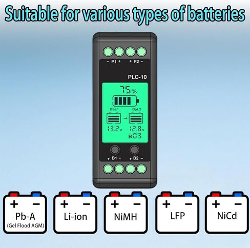معادل البطارية، موازن نشط 10 أمبير Lipo/Lifepo4 متصل في سلسلة LCD متوازية لـ 24/36/48 فولت/96 فولت، معادل بطارية PLC-10 7-18 فولت بطاريات تبديل تعمل باللمس موازن الجهد الكهربي in Kuwait