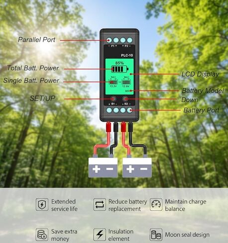 معادل البطارية، موازن نشط 10 أمبير Lipo/Lifepo4 متصل في سلسلة LCD متوازية لـ 24/36/48 فولت/96 فولت، معادل بطارية PLC-10 7-18 فولت بطاريات تبديل تعمل باللمس موازن الجهد الكهربي in Kuwait