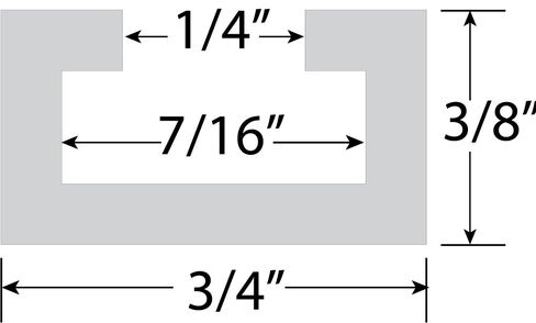 Peachtree Woodworking Supply 1021 مسار ألومنيوم صغير على شكل حرف T مقاس 24 بوصة in Kuwait