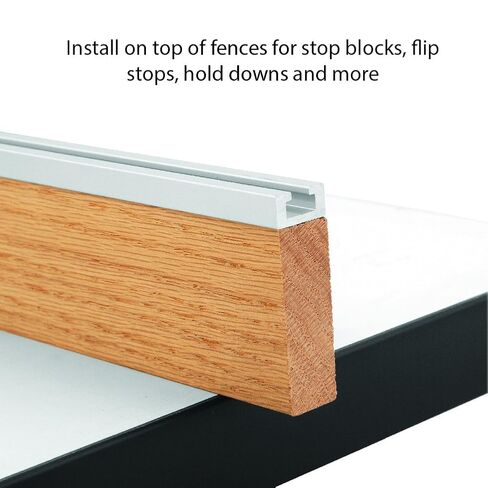 Peachtree Woodworking Supply 1021 مسار ألومنيوم صغير على شكل حرف T مقاس 24 بوصة in Kuwait