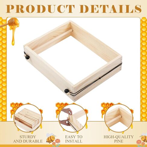 Leinuosen 19''×15'' Beekeeping Frame Assembly Jig Beehive Bee Frame Holder Deck Jig 10 at a Time Assembled Deep, Medium, and Also Shallow Frames for Beekeeper Beekeeping in Kuwait