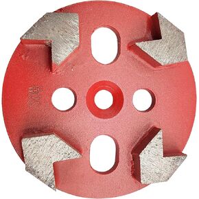 TECHTONGDA Grinding Head Diamond 1 PC Arrow Type for Floor Grinding Machine Diameter 3.9inch Magnetically mounted in Kuwait