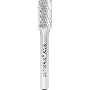 DLTOOLS SB-3 أسطوانة لدغ دوارة من كربيد التنجستن قطع مزدوج مع قطر ساق 1/4 بوصة (6.35 مم) قطر رأس 3/8 بوصة (9.525 مم) وطول قطع 3/4 بوصة (19.05 مم) لأعمال المعادن والخشب. in Kuwait