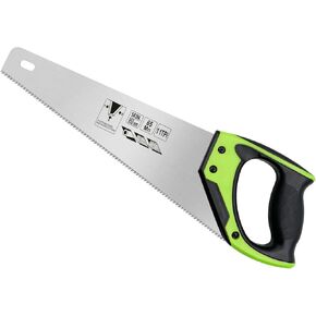 18 Inch Wood Hand Saw, 7 TPI Universal Handsaw Non-slip Ergonomic Handle Rustproof Wood Saw with Chip Removal Design in Kuwait