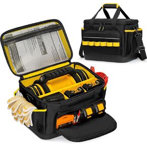 Rexmica Air Compressor Pump Carrying Bag Case Compatible with DEWALT DCC020IB 20V Max Tire Inflator, Tire Inflator Storage Bag with Hard Bottom and Removable Divider for Battery Pack and Charger in Kuwait