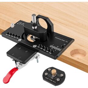 Cabinet Hinge Jig, Metal Concealed Hinge Jig with Quick Clamp and Dust Vacuum Adapter, 35mm Cabinet Door Hinge for Woodworking Door Cabinet Hinges Mounting Tool in Saudi Arabia