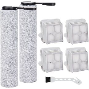 F25 HEPA Filter and Roller Brush Replacement Compatible With Roborock F25 ACE/ALT/LT/RT/ACE/GT/Ultra Wet Dry Vacuum Cleaner, 2 Brush Rollers and 4 HEPA Filters in Kuwait