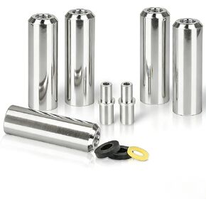 Sandblaster Nozzle Universal Wear-Resistant and Rust-Proof Steel Combo Pack, Silver Sandblasting Nozzle Tips Fit Most Siphon Sandblasting Guns, Enhance Blasting Efficiency and Durability in Kuwait