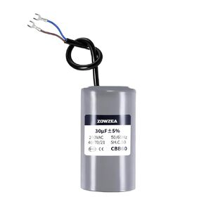 8uf/MFD CBB60 Run Capacitor 250vac 50/60Hz, Single Motor Run Capacitor for AC Pump,Air Compressor,Washing Machine in Saudi Arabia