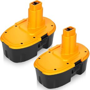عبوتان 4500 مللي أمبير 18 فولت DC9096 DC9098 بديلة لبطارية ديوالت 18 فولت، متوافقة مع بطارية ديوالت 18 فولت DC9099 DW9095 DW9099 DE9038 DE9039 DE9095 DW9095 DW9096 DW9098 DE9503 DC9182 (أصفر) in Kuwait