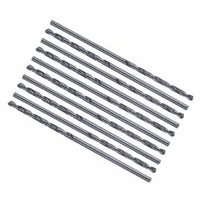 10pcs Drill Bit - [3/64" Diameter] 1.19mm M35 5% Cobalt HSS Cutting Tool for Machining Hard Metal Steel Woodworking Handicraft Use, 135° Cutting Angle Black in Kuwait