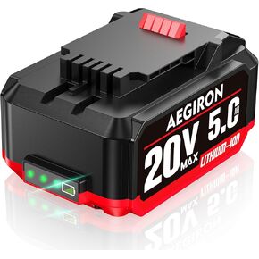 Upgraded 20V 5.0Ah High Capacity Battery, Replacement for Bauer 20V Lithium-Ion Battery, Fits Bauer Hypermax 20V Cordless Tools 1701C-B 1702C-B 1907C-B 2108C-B 2109C-B in Kuwait