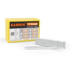 ST18 14 Gauge Concrete T Nails, 3/4'' (18MM) Length T Nails, Galvanzied, 400 PCS/BOX, for Woodworking, Decking, Concrete Nailing in Kuwait