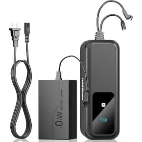 【5000mAh High Capacity】Universal Rechargeable Battery Pack for Reclining Furniture with LCD Display, Wireless Battery Pack with Charger, Compatible with 2-Pin Power Recliner, Sofa, Couch, Lift Chair in Saudi Arabia