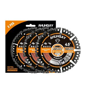 4-1/2 Inch Diamond Blade for Angle Grinder, 3pcs Heavy Duty Cutting Disc Tool, Diamond Saw Blades, Multi Material Cut Off Wheel for Metal Tile Wood Ceramic Stone Plastic Marble in Saudi Arabia