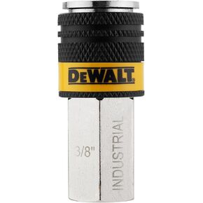 وصلة هواء صناعية بجسم 3/8 بوصة من DEWALT مع FNPT 3/8 بوصة: تصميم توصيل دفع عالي التدفق بـ 6 كرات، 300 رطل لكل بوصة مربعة in Kuwait
