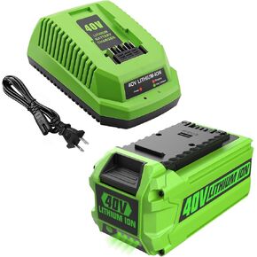 استبدال بطارية ليثيوم ANTRobut 40V 6.5Ah لبطارية Greenworks 40V المتوافقة مع أدوات الطاقة اللاسلكية Greenworks 40 Volt G-MAX، مع شاحن Greenworks 40V in Kuwait