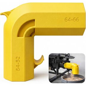 محول جمع الغبار بمنشار الطاولة المزدوج 2.5 بوصة، 62-66 مم مناسب عالمي، متوافق مع DeWALT DWE7485 DW745 DWE7491، موصل منفذ الغبار الخالي من الأدوات، ترقية ABS متينة لمساحة عمل أكثر نظافة in Kuwait