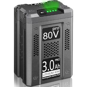 FSKE Premium Replacement for Greenworks 80V Battery 3.0Ah GBA80200 GBA80250 GBA80400 - Compatible with Greenworks Pro 80 Volt Power Tools in Kuwait