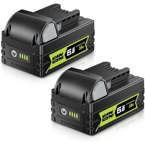 VANON 6.0Ah Replacement Battery for Milwaukee 18V Battery Compatible with Milwaukee Batteries 48-11-1811 48-11-1815, Compatible with 18V Battery Charger and 18V Cordless Power Tools, 2 Pack in Kuwait