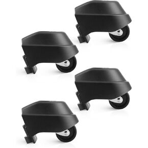 4Pack 12388 Foot Caster & 12293 Caster Wheel Kit Fit for Ridgid 6 9 12 16 Gallon Wet/Dry Vacs,Black in Kuwait