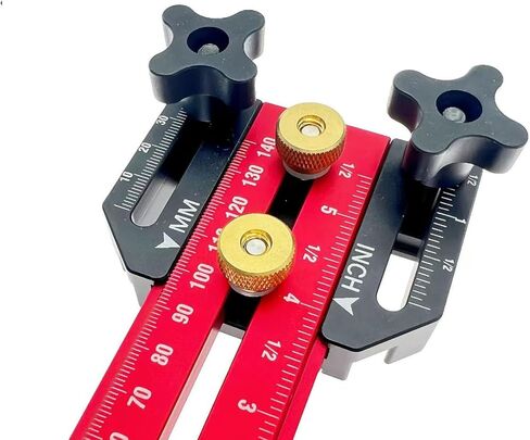 Thin Rip Jig Table Saw Jig Guide,Making Repetitive Narrow Strip Cuts 3 Pulleys Woodworking Tools, Fits for 3/8" X 3/4" T Slot,with Table Saw Band Saw Router Table (RED) in Kuwait
