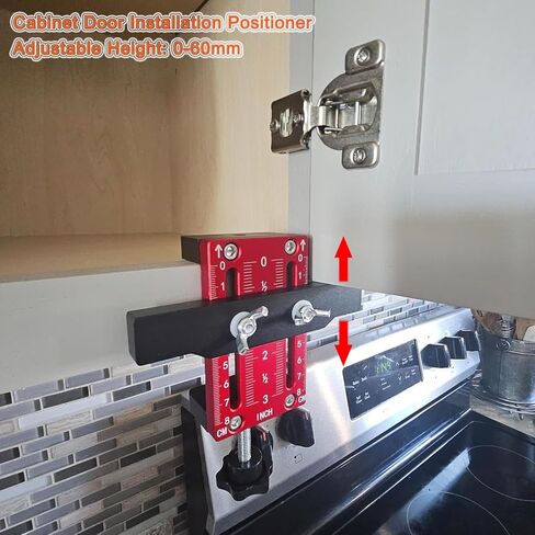 Cabinet Door Installation Positioner Mounting Jig for Hinge Mount Cabinet Installation Tool for Door Alignment and Support in Kuwait