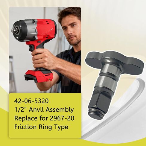 42-06-5320 1/2" Anvil Assembly Fit for 2967-20 Friction Ring Type Durable New Replacement Part in Kuwait