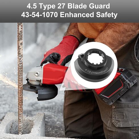 43-54-1070 Angle Grinder Guard for Milwau-kee,4-1/2" (115mm) Type 27 Blade Safety Guard Assembly Fits For milwau-kee Angle/Cut Off Grinder 6140-30, 6140-33, 6148-30, 2680-20, 2680-22, 6122-31, 6148-31 in Kuwait
