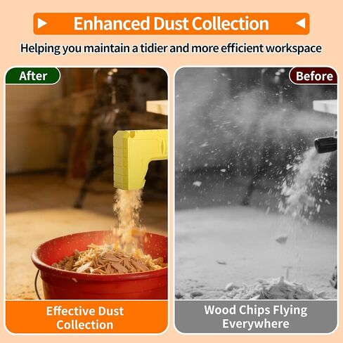 THOUSANDSUNNY Table Saw Dust Collector Adapter, for D'ewalt Gravity Powered Dust Collection Attachment with Hook for Workshop Jobsite 2.05 Inch in Kuwait