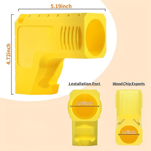 THOUSANDSUNNY Table Saw Dust Collector Adapter, for D'ewalt Gravity Powered Dust Collection Attachment with Hook for Workshop Jobsite 2.05 Inch in Kuwait