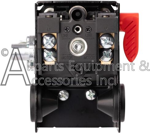 مفتاح ضغط AC-0789 4 منافذ 145-175 رطل لكل بوصة مربعة ثنائي القطب 120-240 فولت متوافق مع وحدات ضاغط الهواء بكابل Craftsman وDeVilbiss وPorter in Kuwait